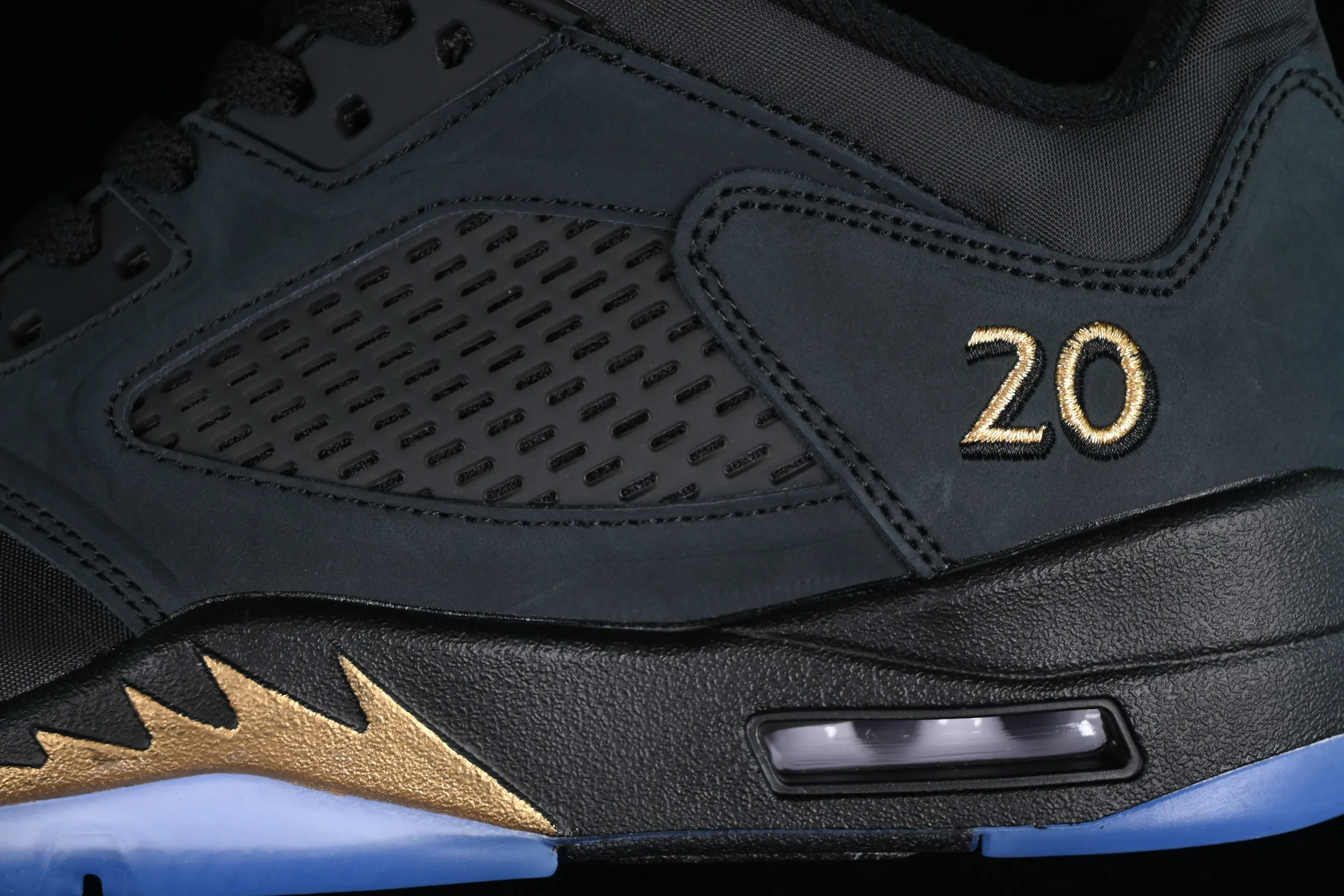 All categories Air Jordan Jordan series basketball shoes Air Jordan 5 Air Jordan 5 Low "Wings" AJ5 Joe 5 black gold cloth low-top basketball shoes DJ1094-001